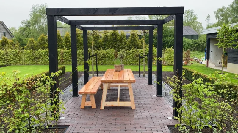 Douglas bank voor tuintafel - Afbeelding 4
