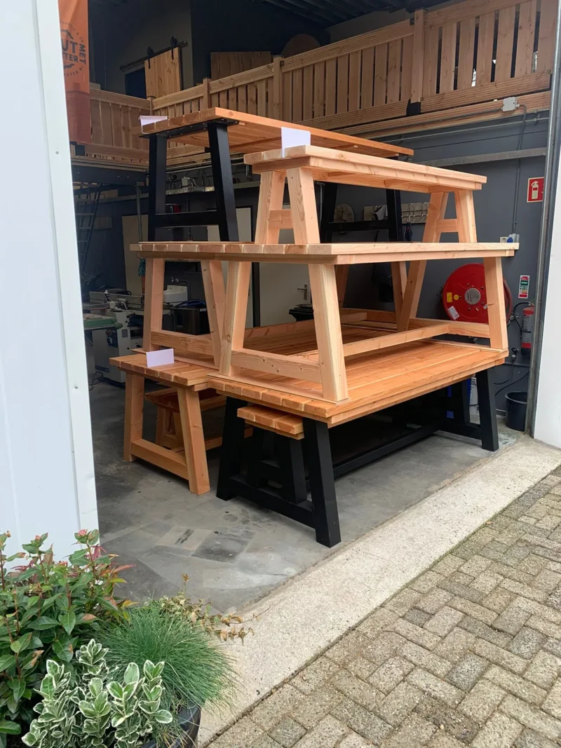 Douglas bank voor tuintafel - Afbeelding 5
