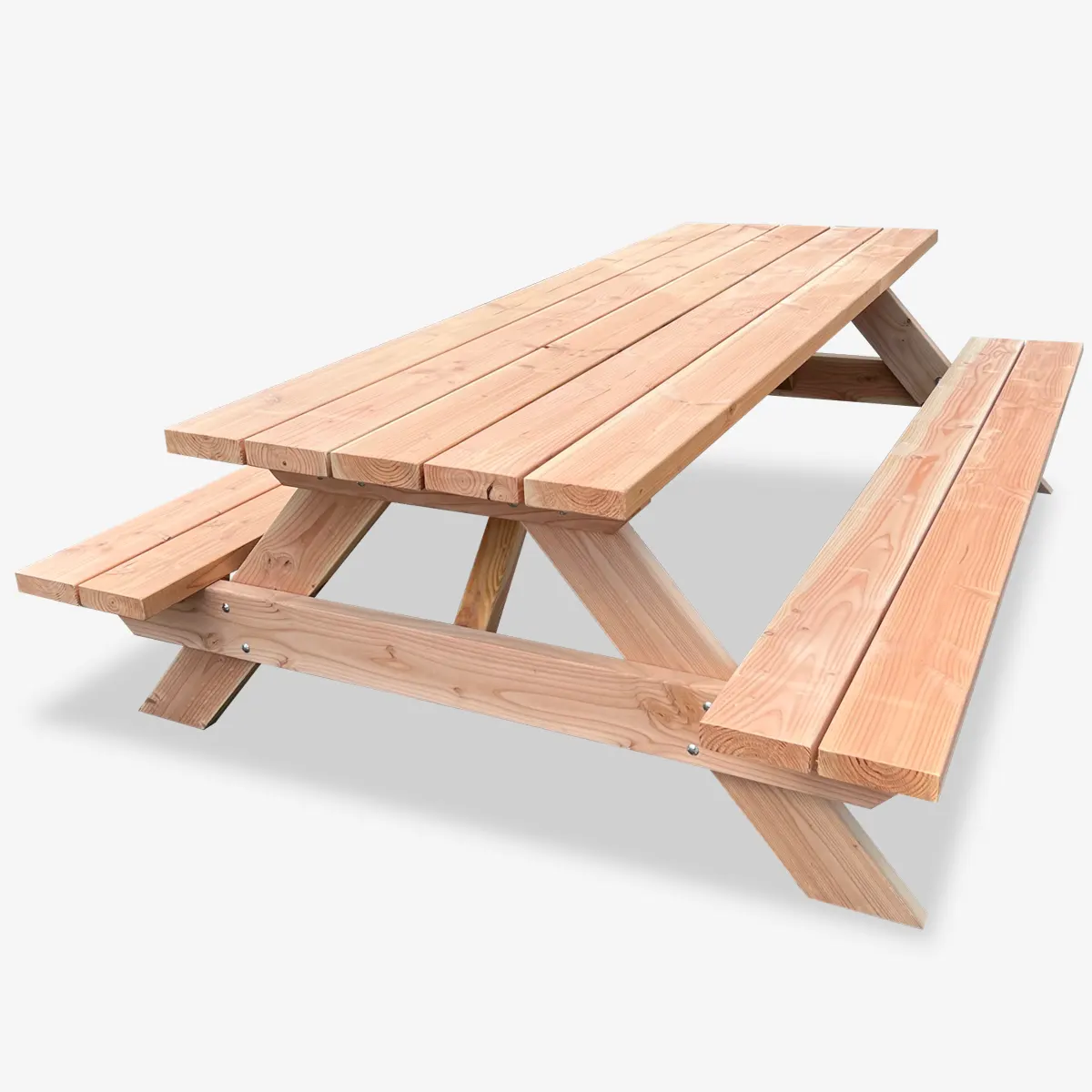 Douglas picknicktafel met houten poten